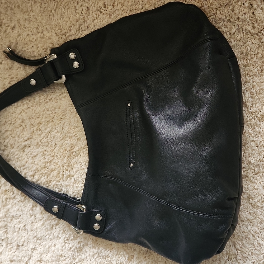 Medium black b malowsky leather bag - Picture 6 of 11